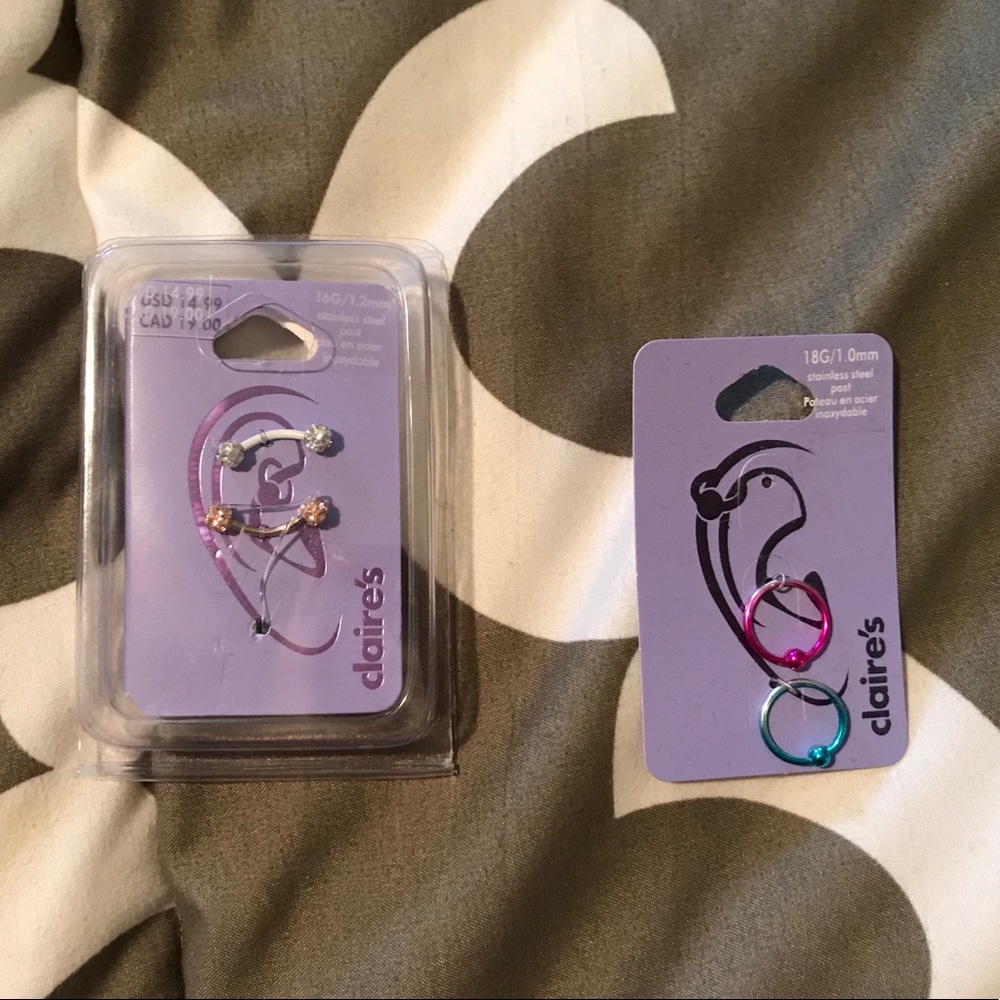 Stainless Steel Cartilage Piercing Earrings